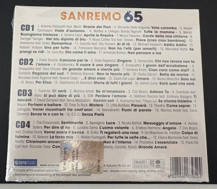 AA.VV. - SANREMO65  (4CD, 2016)