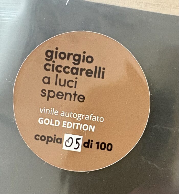 GIORGIO CICCARELLI - A luci spente (CD, LP, ESCLUSIVA GOLD 2025)